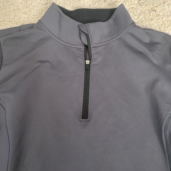 CALIA by Carrie Underwood Pullover Womens 1X Plus 1/4 Zip Gray Zip Pockets - Picture 3 of 7